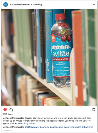 Avitae Caffeinated Water - Social