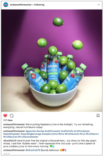 Ávitāe Caffeinated Water - Social