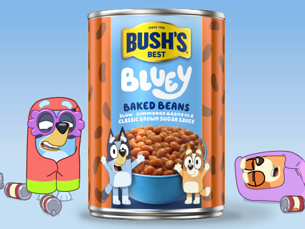 Bush’s and Bluey:​  A beautiful bean partnership – for real life!