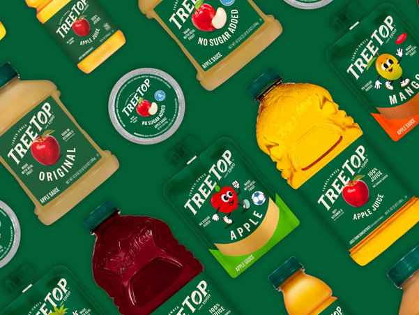 Tree Top Rebrand:​ Celebrating the fresh, new look of real fruit goodness. ​