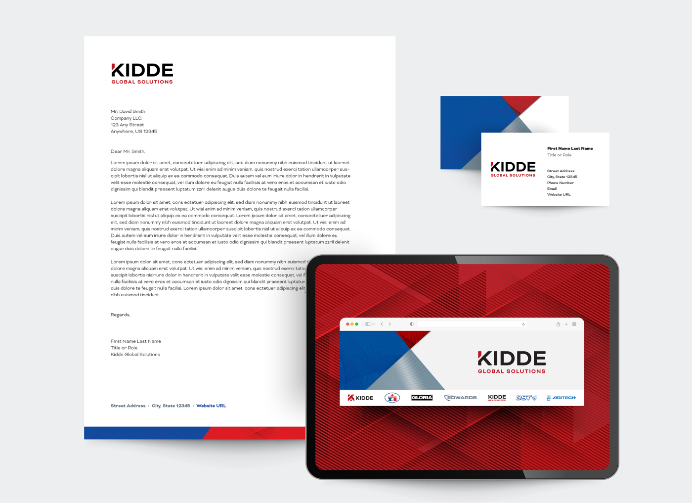 Letterhead and business card graphics
