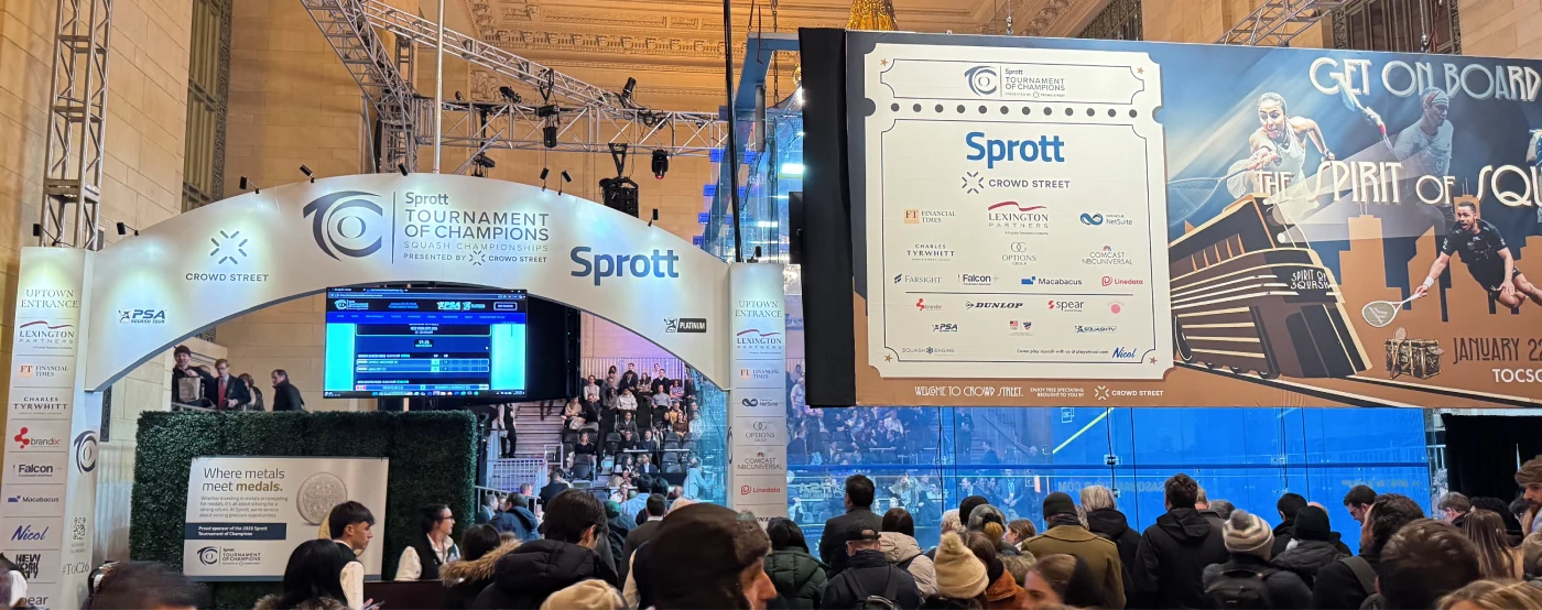 Sprott event in stadium