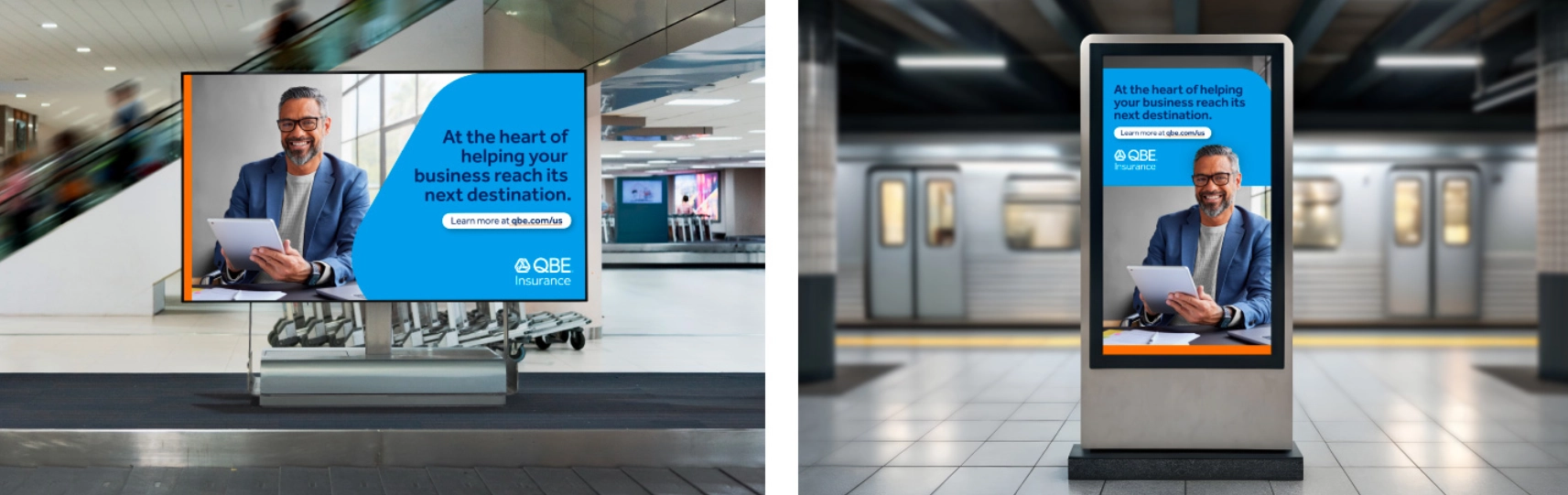 QBE banner ads for upcoming conference