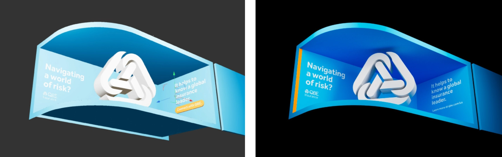 QBE digital ad in the making