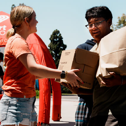 Volunteers at the event